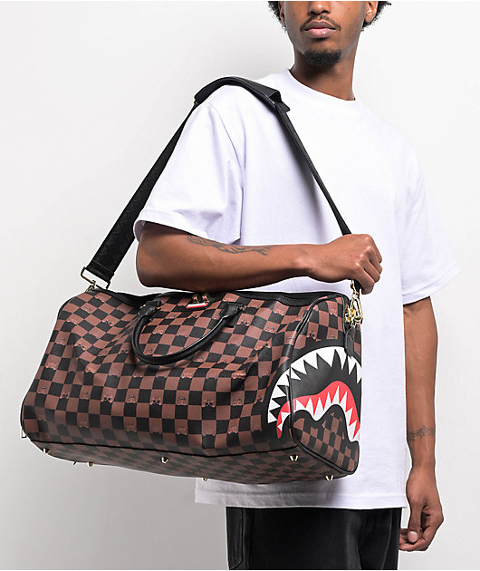 Sprayground Peeking Character Check ショルダーバッグ SPRAYGROUND PEEKING CHARACTER CHECK MESSENGER SLING BAG