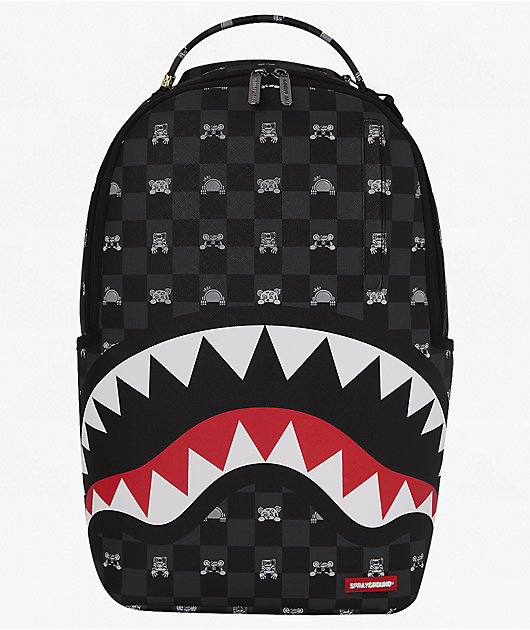 【極美品】SPRAYGROUND バックパック シャーク チェック柄 Sprayground Peeking Character Checkered Backpack | Zumiez
