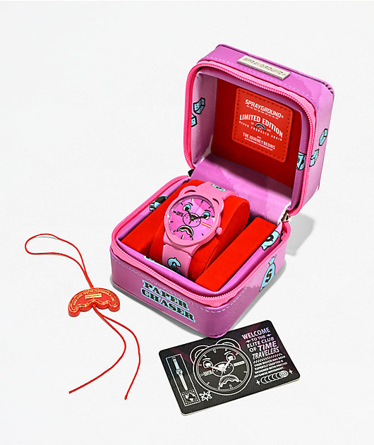 Sprayground Pink Analog Watch