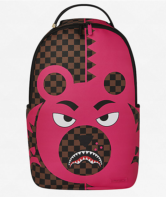 Sprayground Pink Bear Shark Backpack