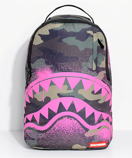 pink camo backpack