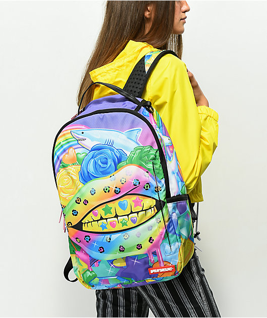 Sprayground Rainbow Life Lips Backpack | Zumiez