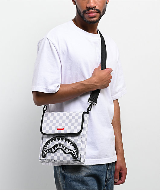 Sprayground Red Stencil Shark Messenger Bag