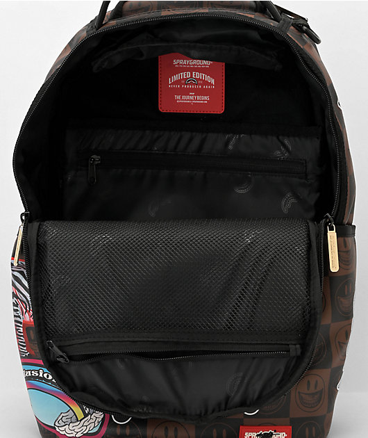 Sprayground Ron English Global Mogul Backpack In Brown