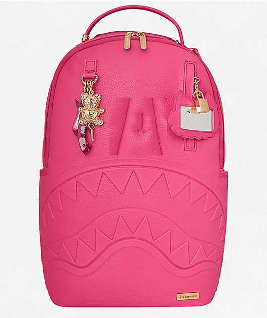 SPRAYGROUND ピンク サメデザイン リュック Sprayground Shark Attack Pink Backpack | Zumiez