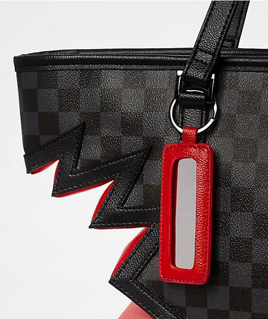 Sprayground Shark Bite In Paris Grey Tote Bag