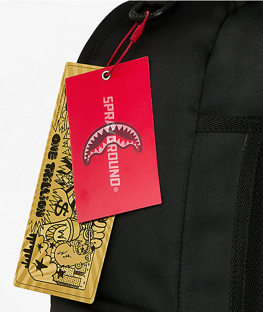 Sprayground Shark Central Black Camo Backpack