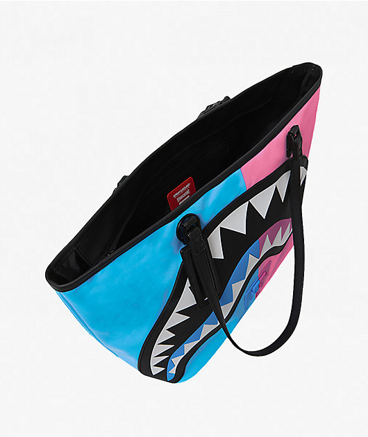 Sprayground Shark Central Cotton Candy Tote Bag