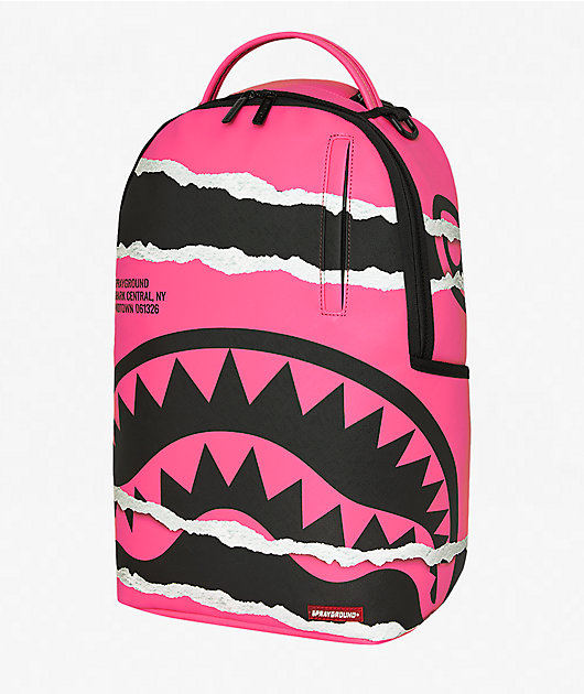Sprayground Shark Central Duality Tear Pink Backpack