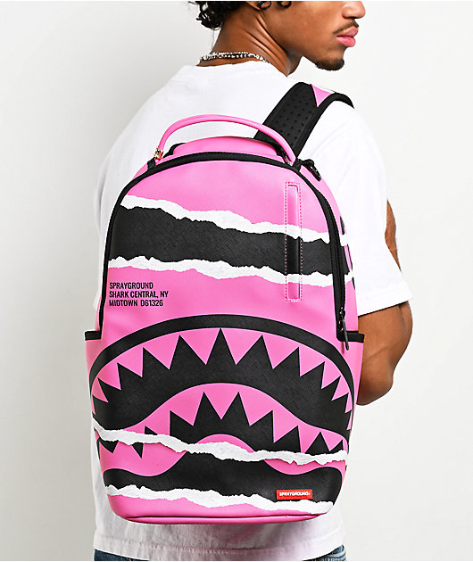 Sprayground Shark Central Duality Tear Pink Backpack