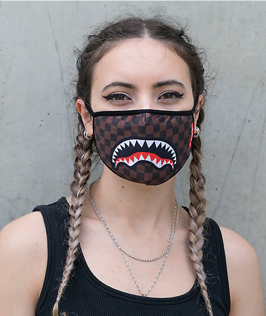 Sprayground Sharks In Paris Face Mask
