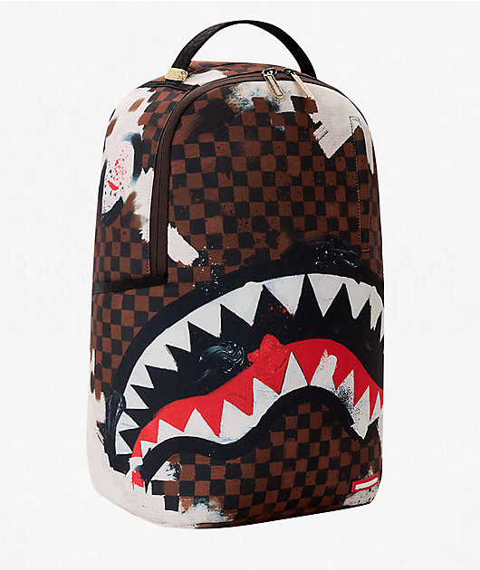 Sprayground Sharks In Paris Painted Brown Backpack
