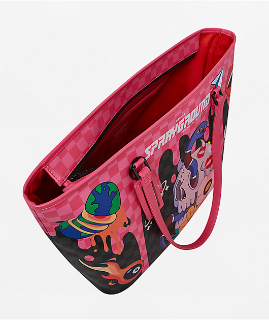 Sprayground Skull Drip Tote Bag