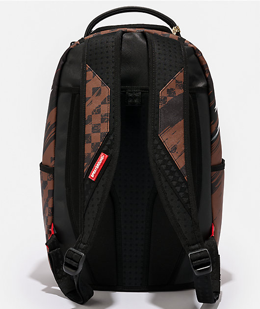 Sprayground Smeared Grunge Brown Backpack | Zumiez
