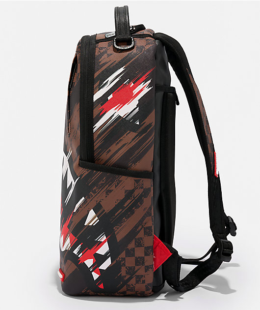 Sprayground Smeared Grunge Brown Backpack | Zumiez