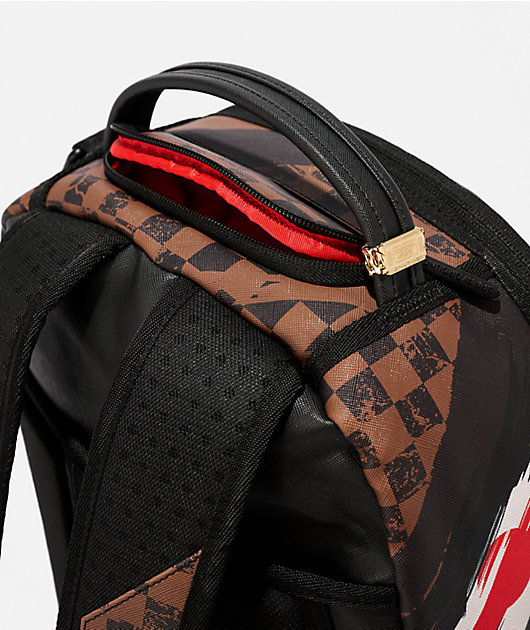 Sprayground Smeared Grunge Brown Backpack | Zumiez