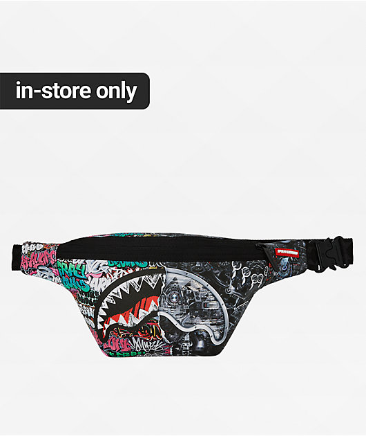 THM  Bicolor baggies     Black×Pink   28 Sprayground Split Cybershark Fanny Pack | Zumiez