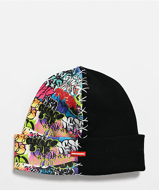 Sprayground Split Knit Graff Beanie | Zumiez