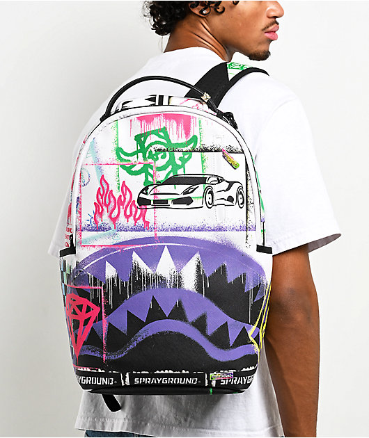 Sprayground Stencil Shark Attack Split Backpack