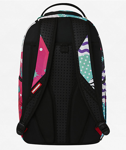 SPRAYGROUND アートプリント リュック NEW SPRAYGROUND EXIT ART PINK EDITION BACKPACK BAG PINK STRIPED