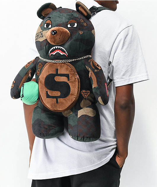 sprayground bear backpack black