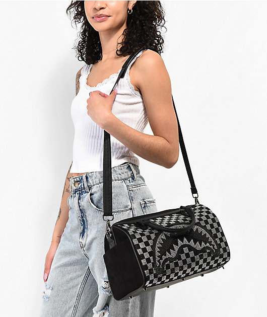 Sprayground Trinity Checkered Mini Duffel Bag | Zumiez