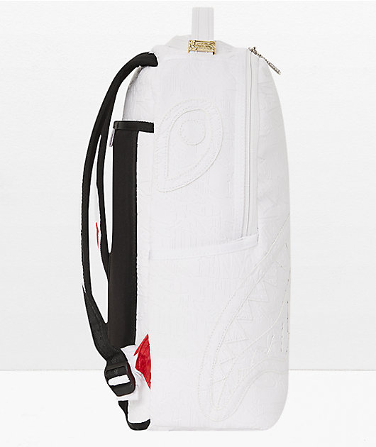 shark-motif zipped backpack, Sprayground