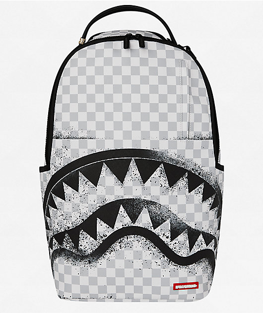 Sprayground White Stencil Backpack | Zumiez