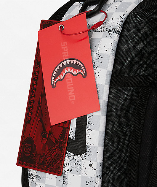 Sprayground White Stencil Backpack