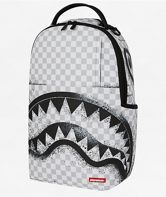 Sprayground White Stencil Backpack | Zumiez