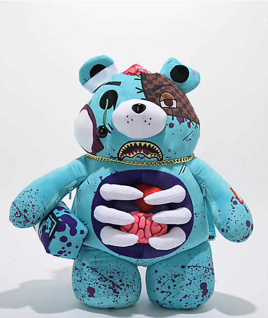 Sprayground Zombie Bear Plush Backpack Zumiez