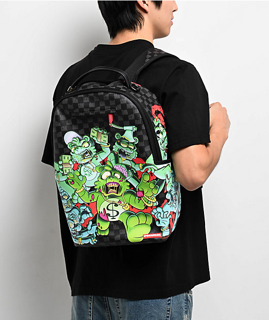 Black and Green Designer Bear Bag GREEN BROCADE BEAR PURSE – AKIRA main image 2