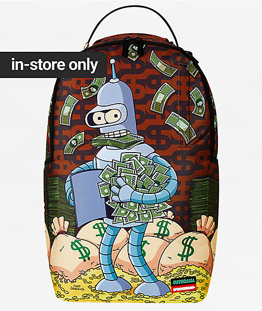 Sprayground x Futurama Bender Money Backpack