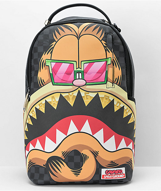 Sprayground x Garfield Mouth Black Checkered Backpack