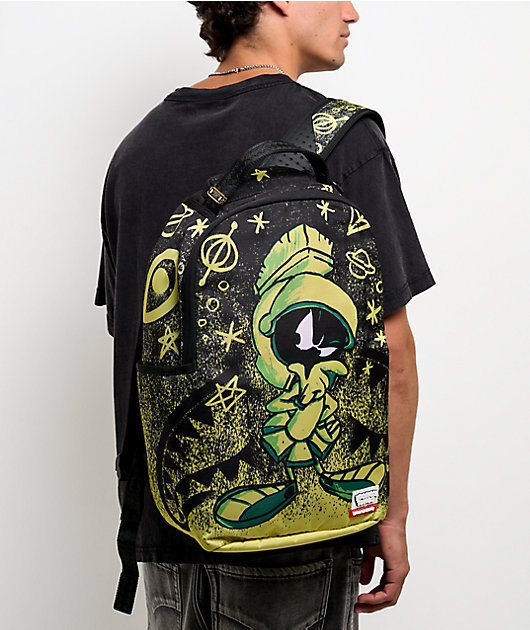 Sprayground x Looney Tunes Marvin The Martian Spray Black Backpack