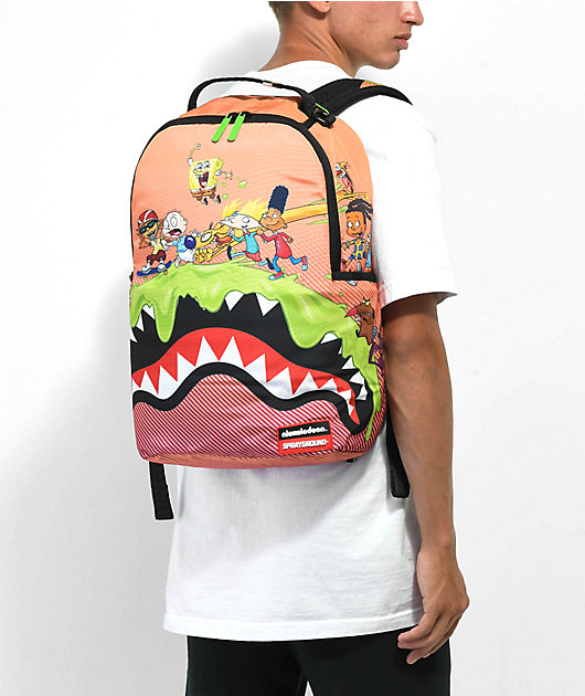 Sprayground x Nickelodeon Slime Party Orange Backpack 