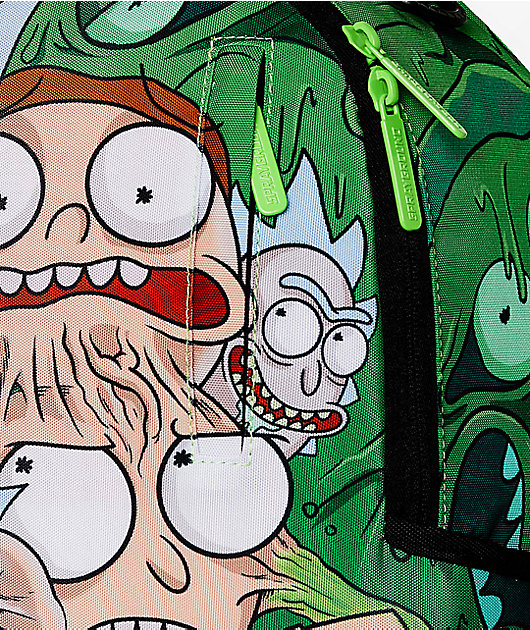 Sprayground x Rick and Morty Fusion Green Backpack | Zumiez