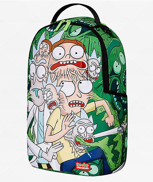 Sprayground リックアンドモーティ Sprayground x Rick and Morty Fusion Green Backpack | Zumiez