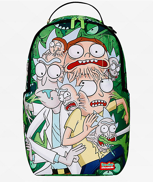 Sprayground x Rick and Morty Fusion Green Backpack | Zumiez