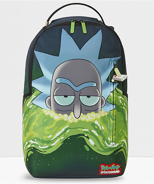Sprayground X Rick And Morty Portal Green Backpack | studiosixsound.co.za