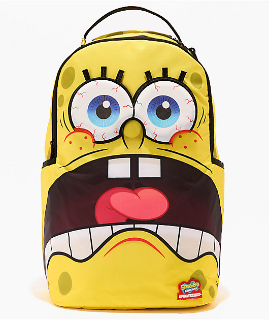 spray ground スポンジボブ　レザー Sprayground x SpongeBob SquarePants Patch Eyes Backpack | Zumiez