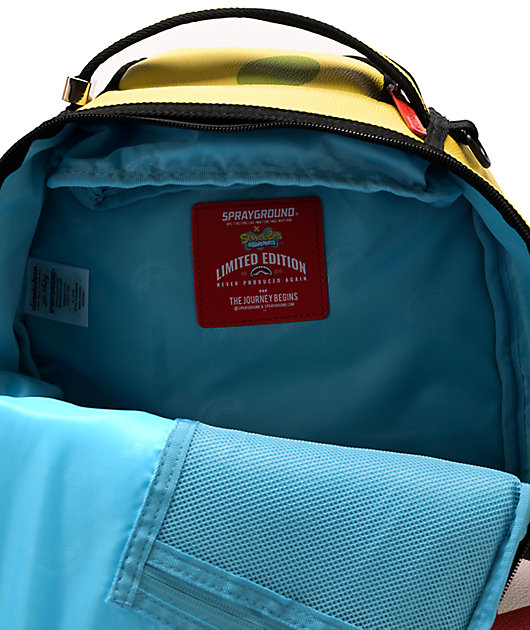 Sprayground Spongebob SquarePants Shark Books Bag School Laptop Backpack  B422