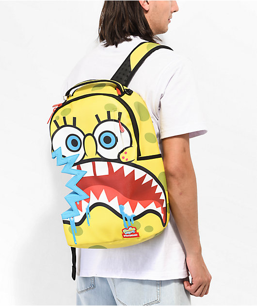 Spongebob School Backpack in Yellow and White