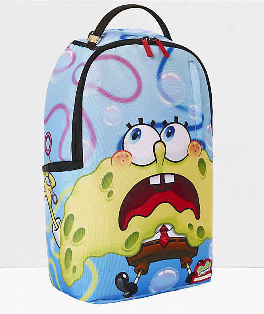 Sprayground x SpongeBob SquarePants Shark Shape Sponge Blue & Yellow Backpack