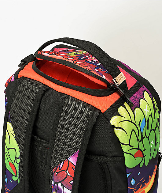 Sprayground Anime Camo Pink Backpack, Zumiez