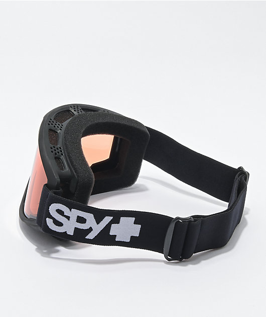 Spy Crusher Black & Persimmon Snowboard Goggles
