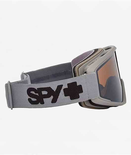 Spy Crusher Elite Matte Gray & Silver Mirror Snowboard Goggles