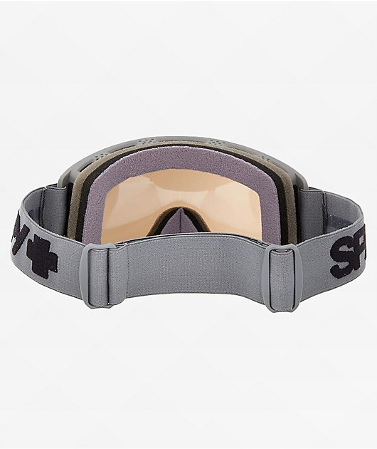 Spy Crusher Elite Matte Gray & Silver Mirror Snowboard Goggles