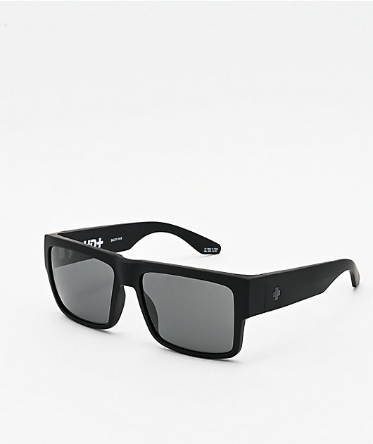 Spy Cyrus Matte Black & HD Plus Gray Green Sunglasses