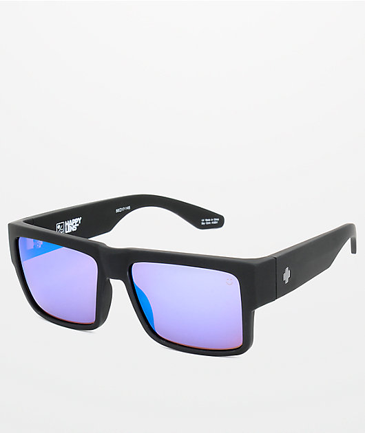 Spy Cyrus Matte Black Happy Bronze Blue Spectra Sunglasses